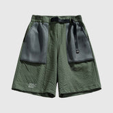 Pantalones cortos deportivos de malla con cordón